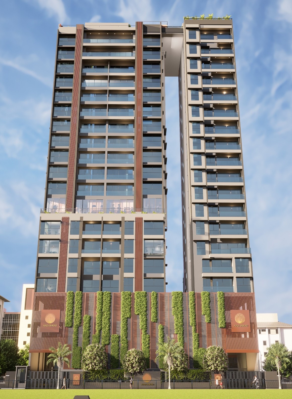 Aadi Shikhar, Arpan & Annex architecture project by Madane Design Workshop.