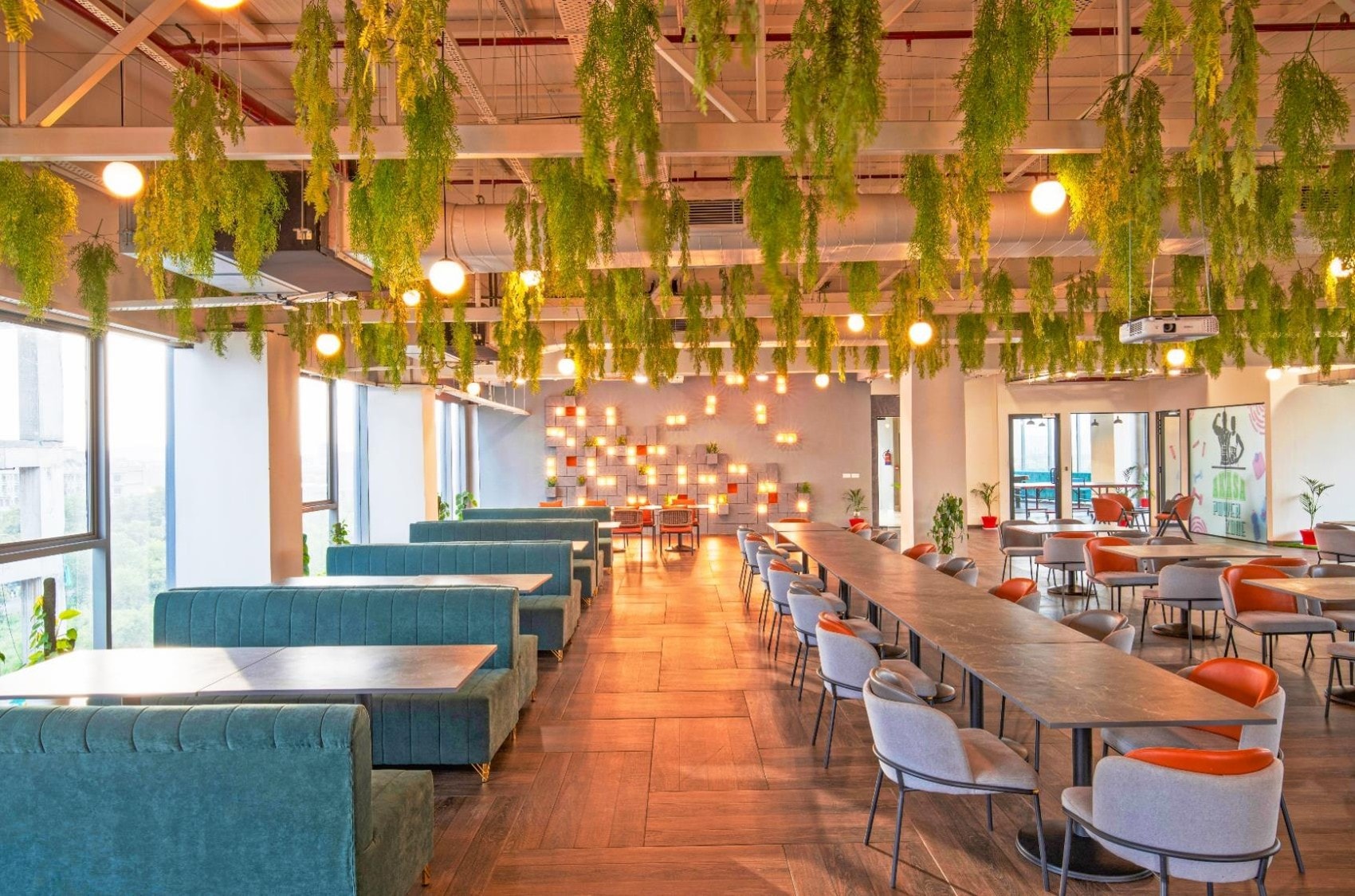 Akasa Coworking Headquarters, Noida, commercial interior view 9.