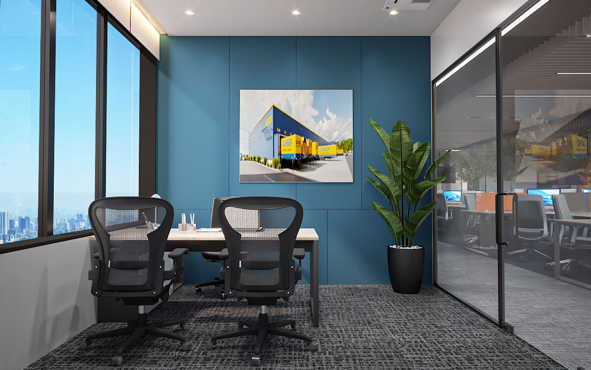 ArcelorMittal Construction Office, commercial interior view 3.