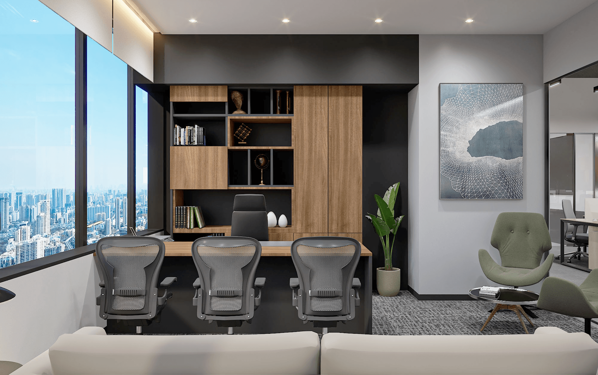ArcelorMittal Construction Office, commercial interior view 8.