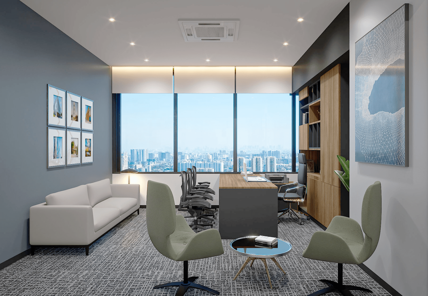 ArcelorMittal Construction Office, commercial interior view 9.