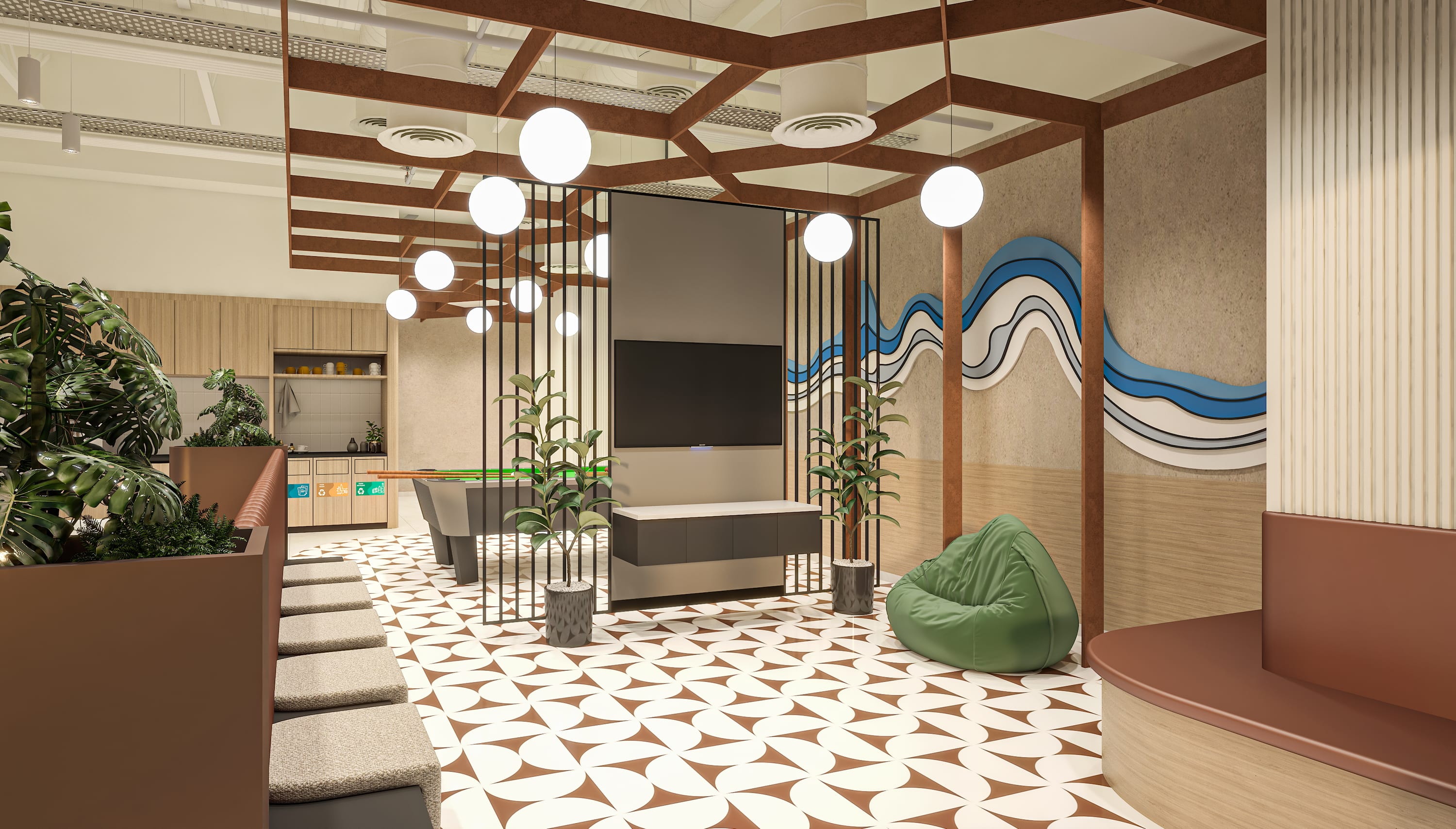 Connekt Coworks, commercial interior view 3.