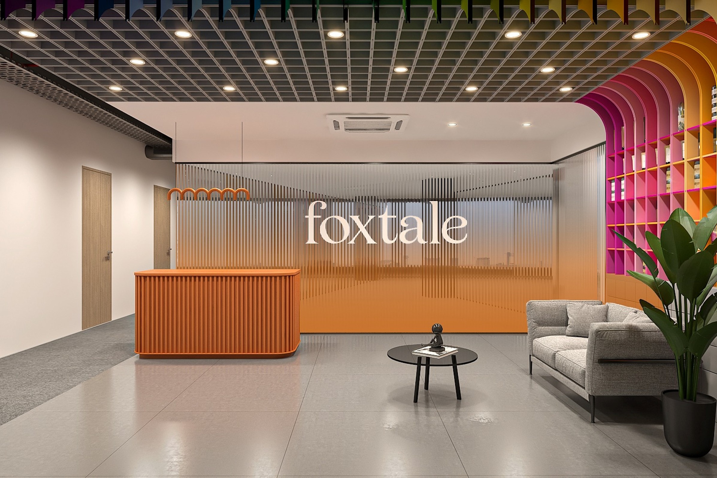 Foxtale, Ackruti Trade Centre commercial interior by Madane Design Workshop.