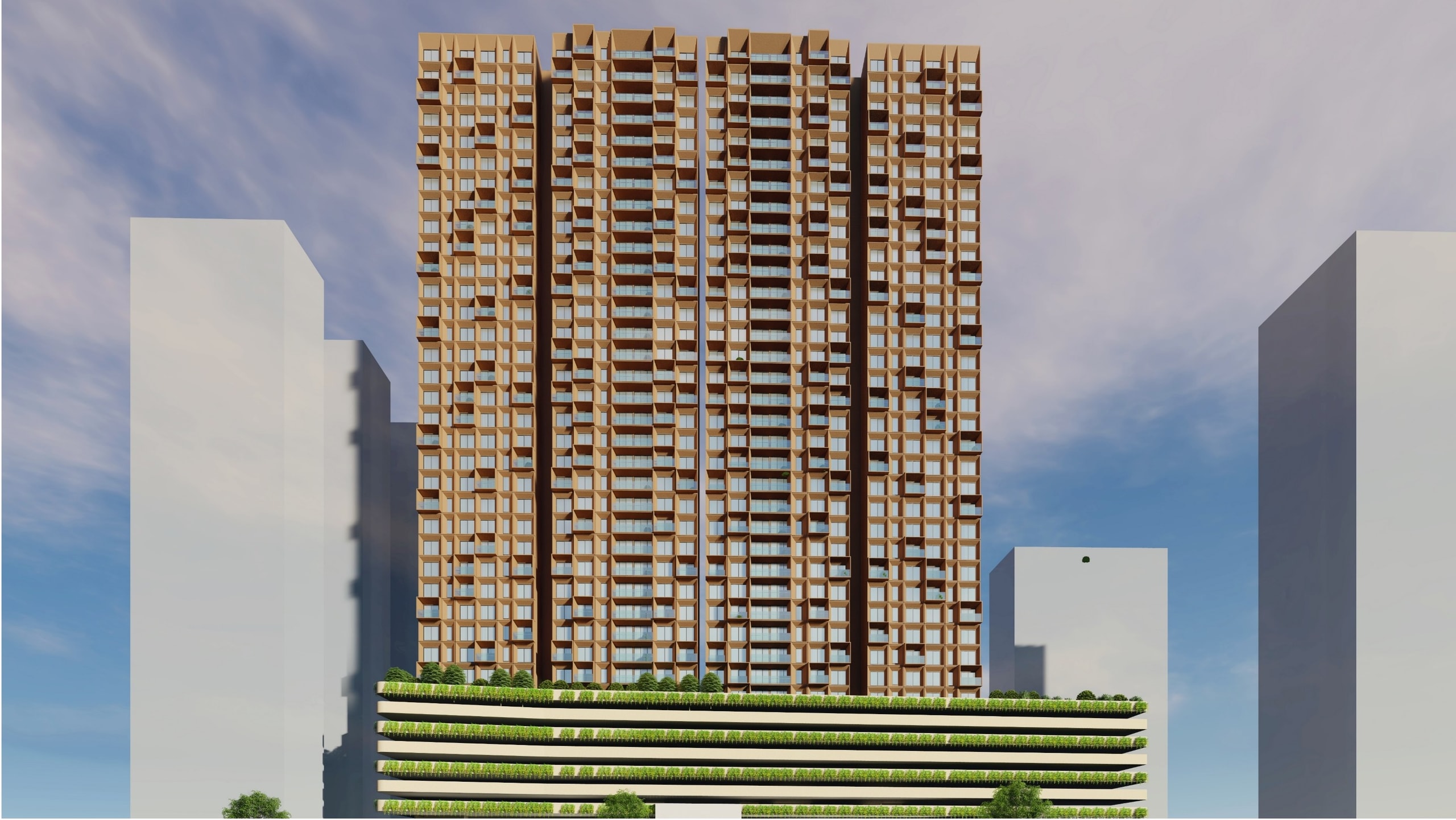 Goregaon Residential Project, architecture view 1.