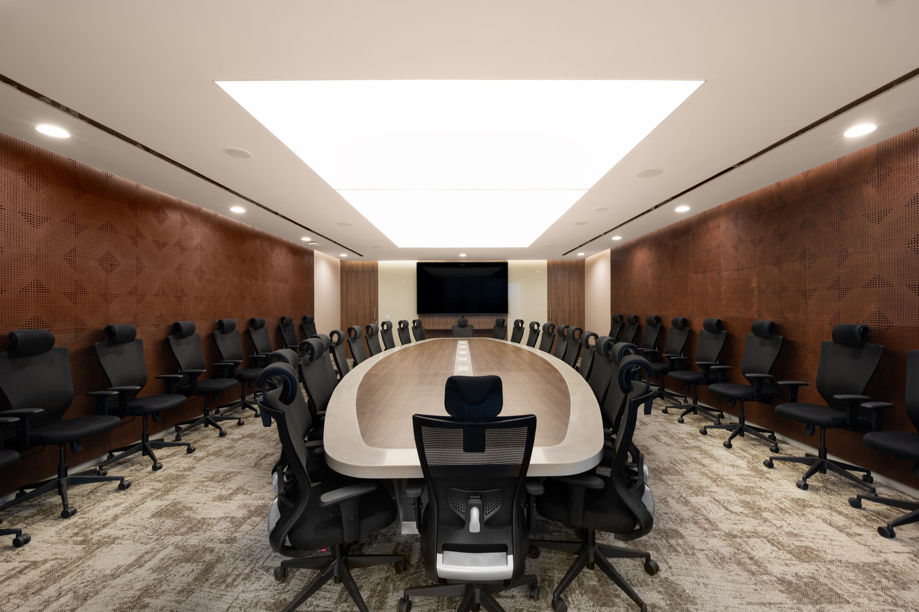 ICICI Bank, Arihant Aura commercial interior by Madane Design Workshop.