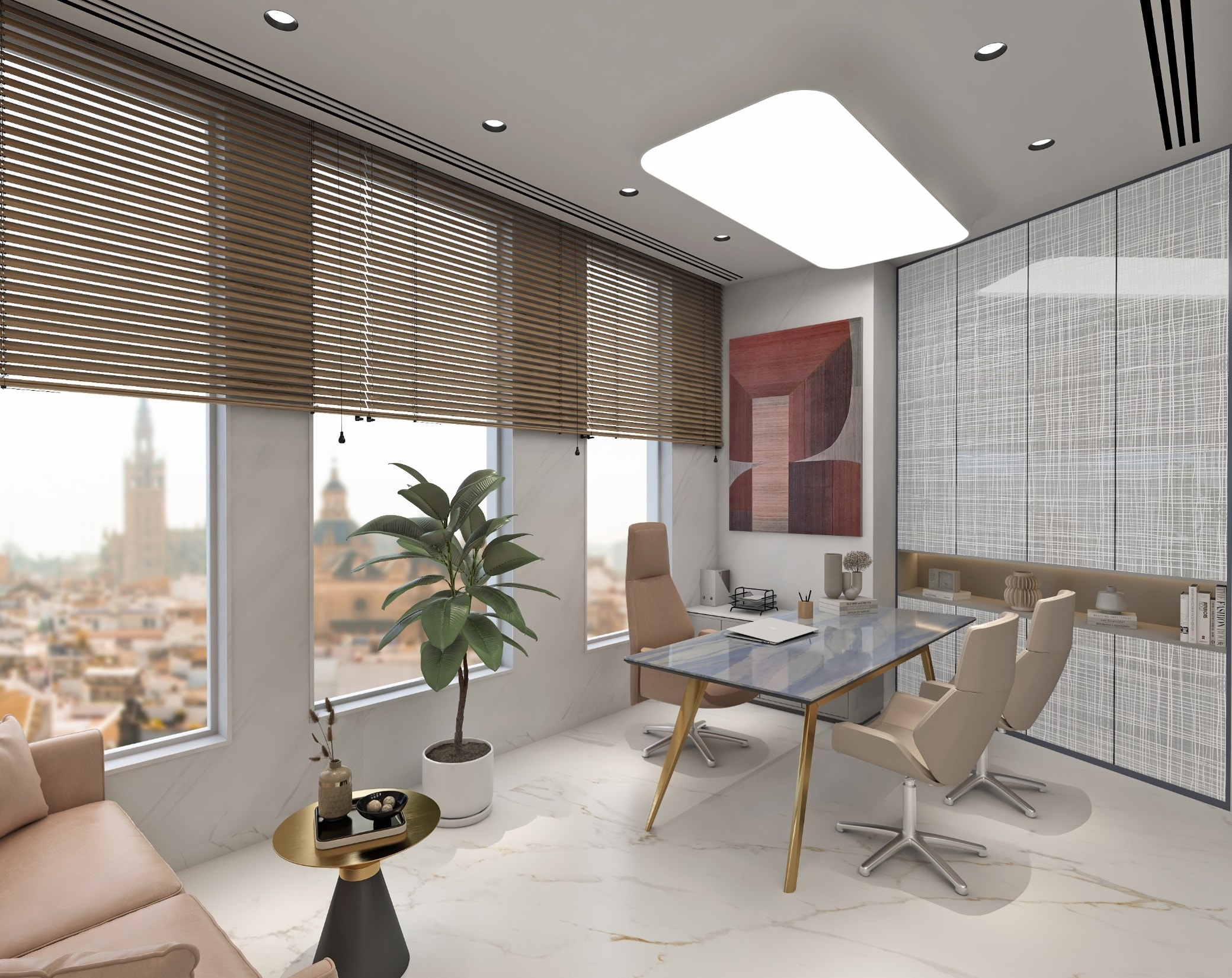 Inventa One, One Lodha Place, commercial interior view 2.