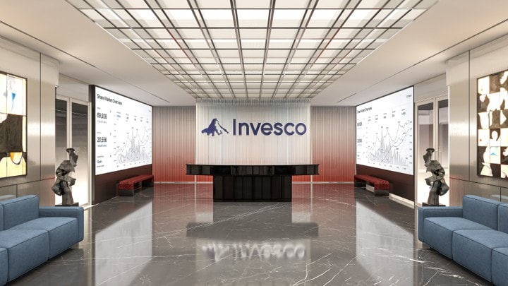Invesco, Mumbai commercial interior by Madane Design Workshop.