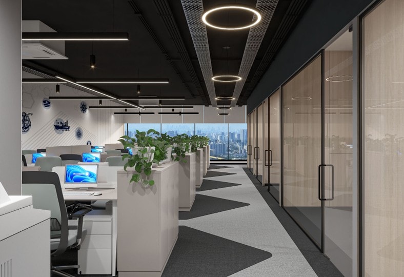 Kohinoor Square, Dadar, commercial interior view 1.