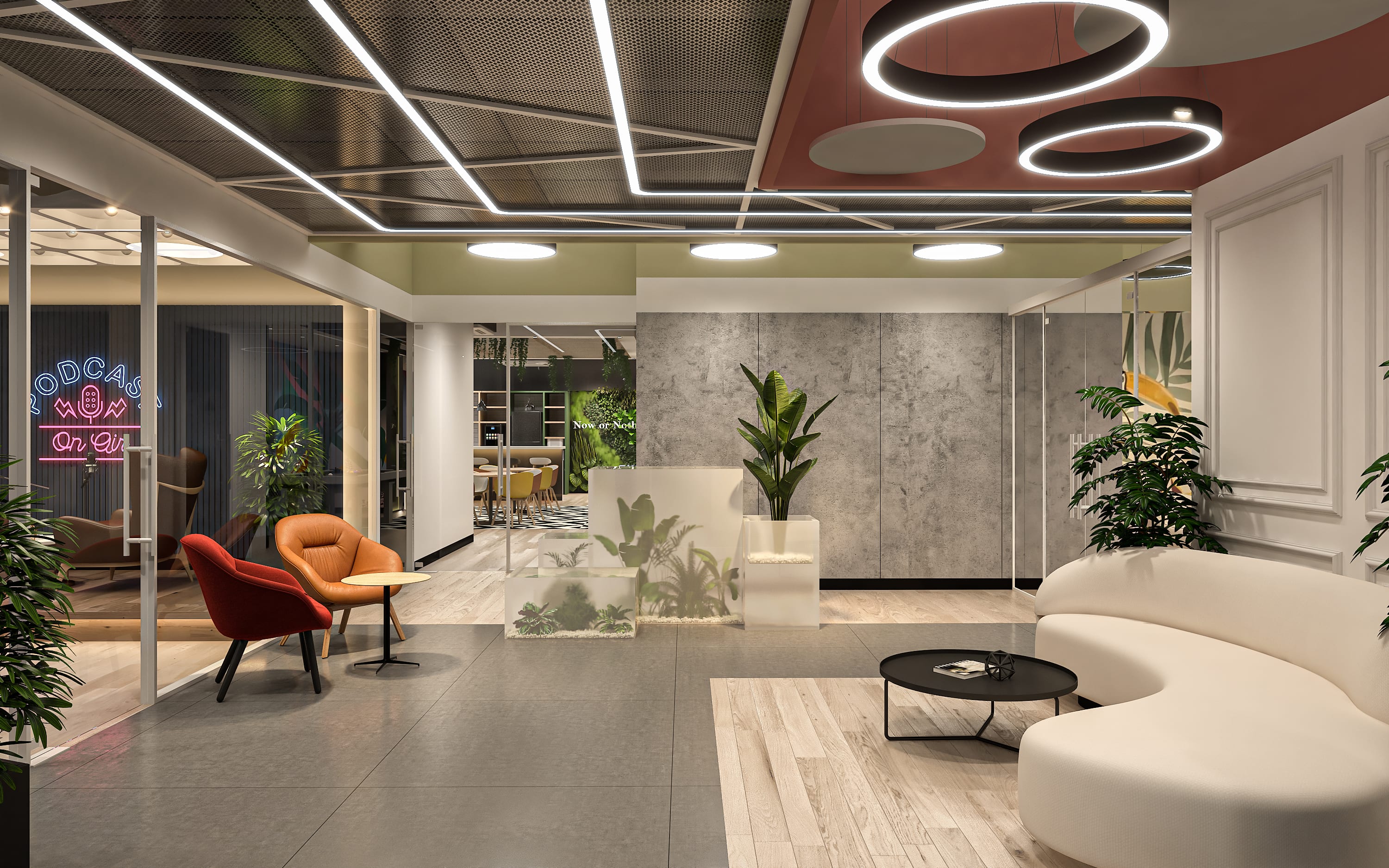 Planetcast Headquarters commercial interior by Madane Design Workshop.