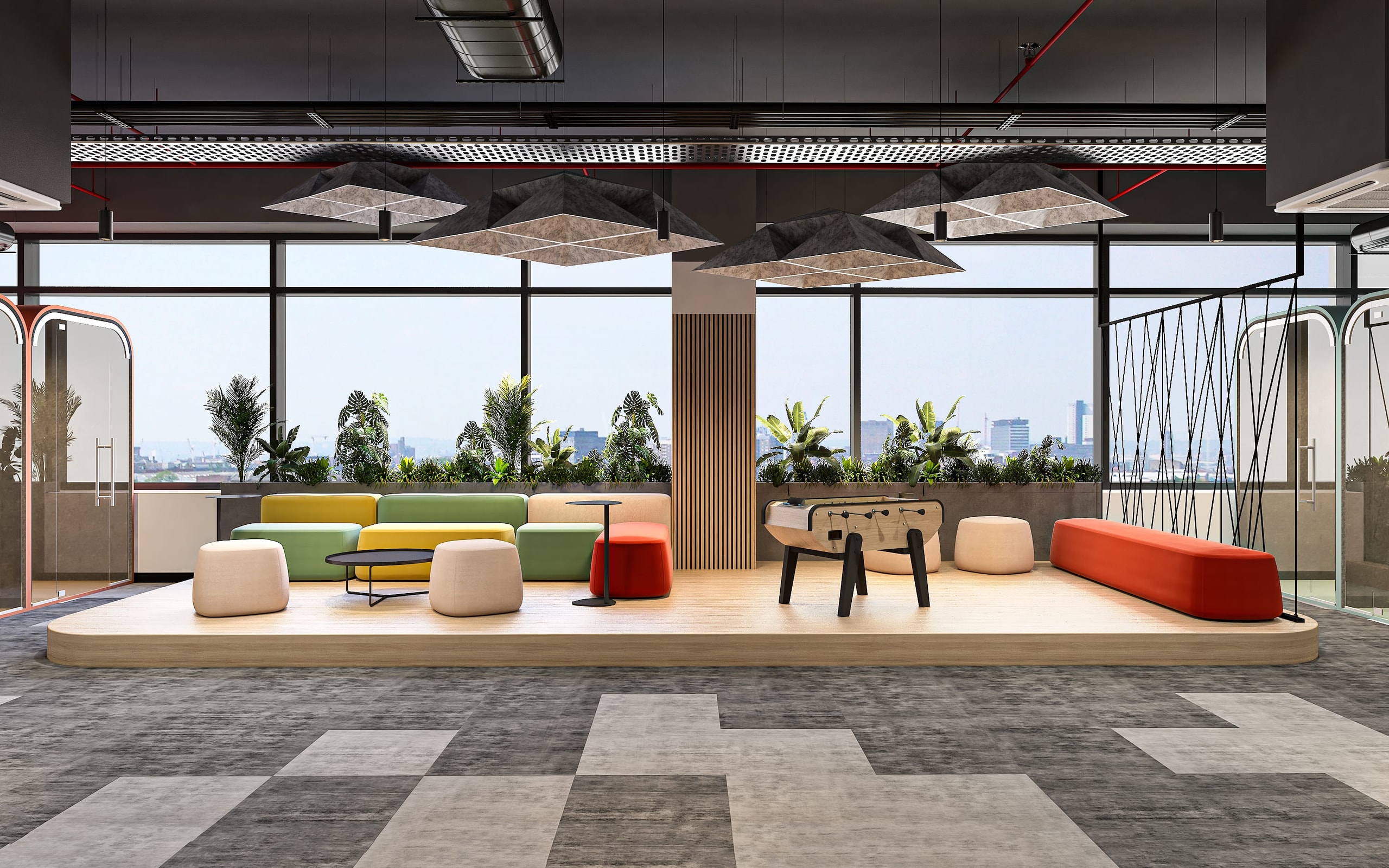 Planetcast Headquarters, commercial interior view 8.