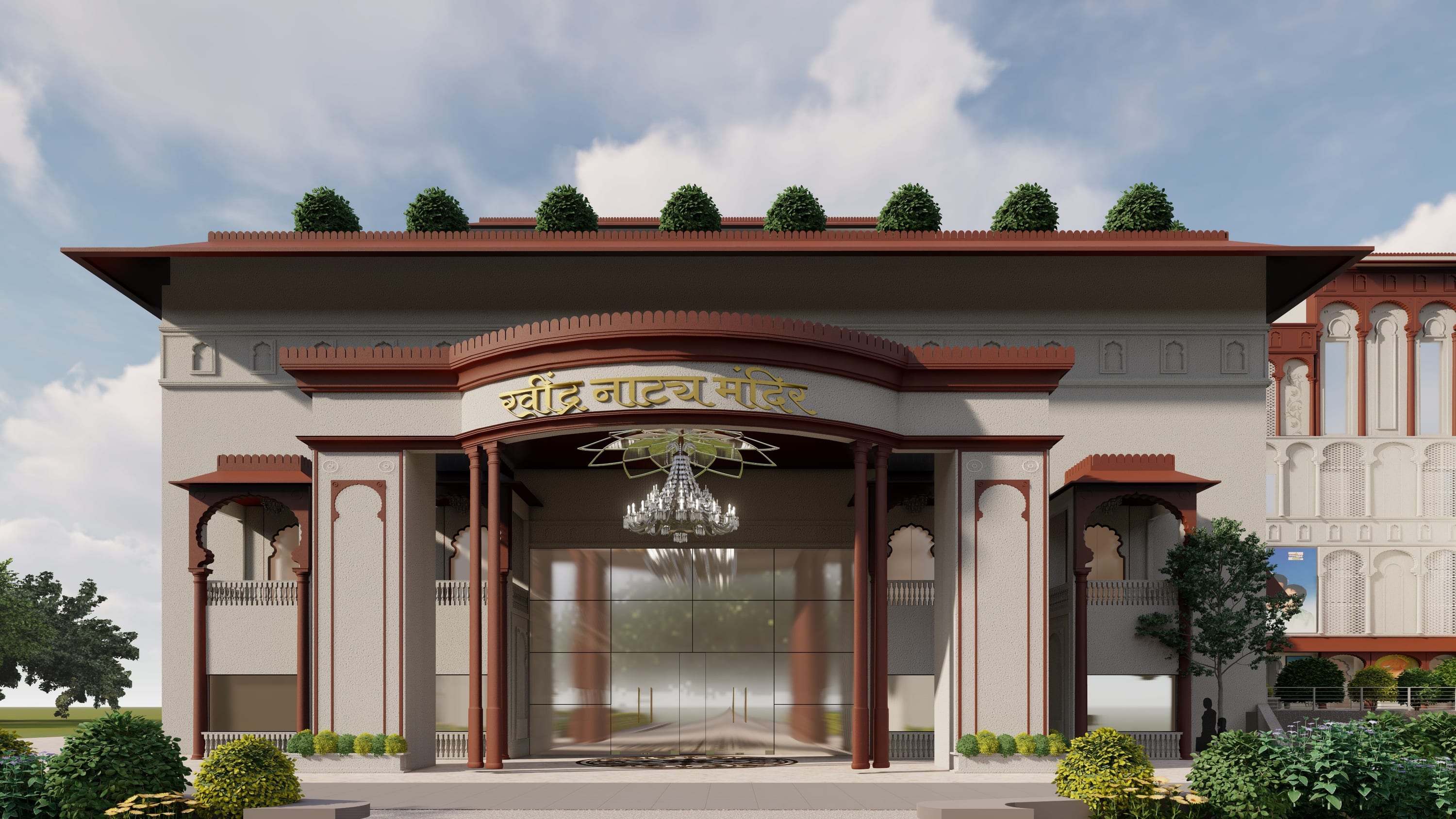 Ravindra Natya Mandir architecture project by Madane Design Workshop.