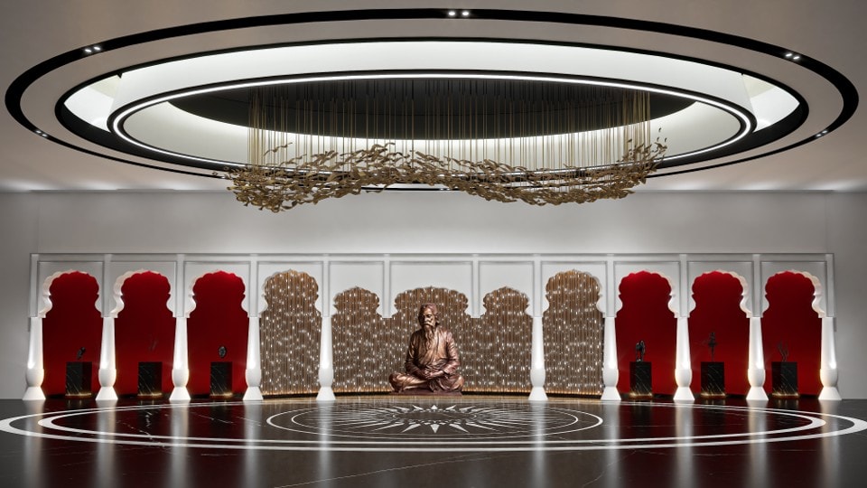 Ravindra Natya Mandir, architecture view 1.