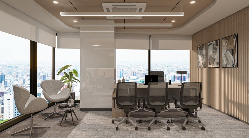 Shriram Wealth, commercial interior view 5.