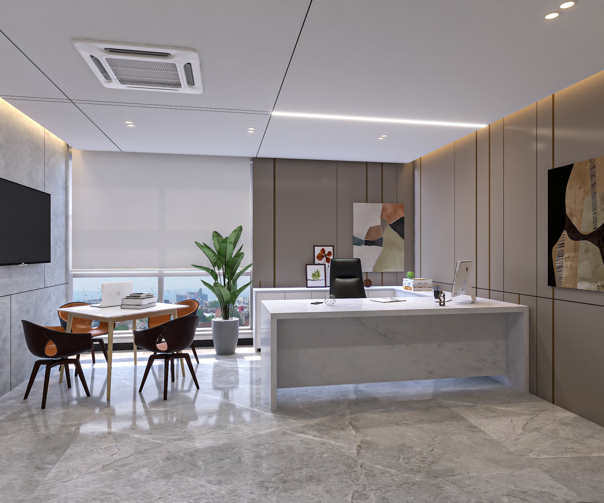 Sun Petrochemicals Headquarters, commercial interior view 10.