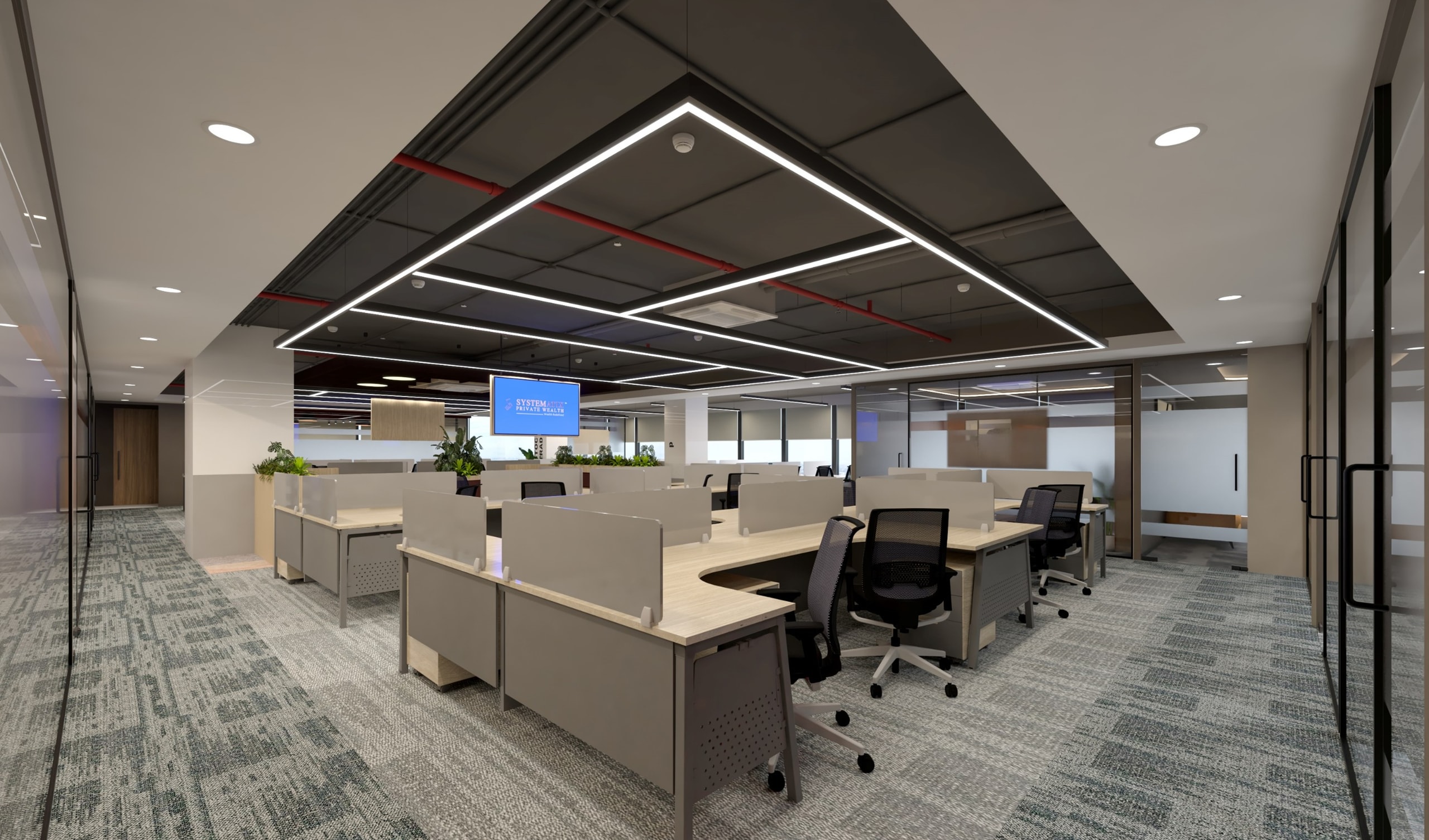 Systematix, BKC, commercial interior view 2.