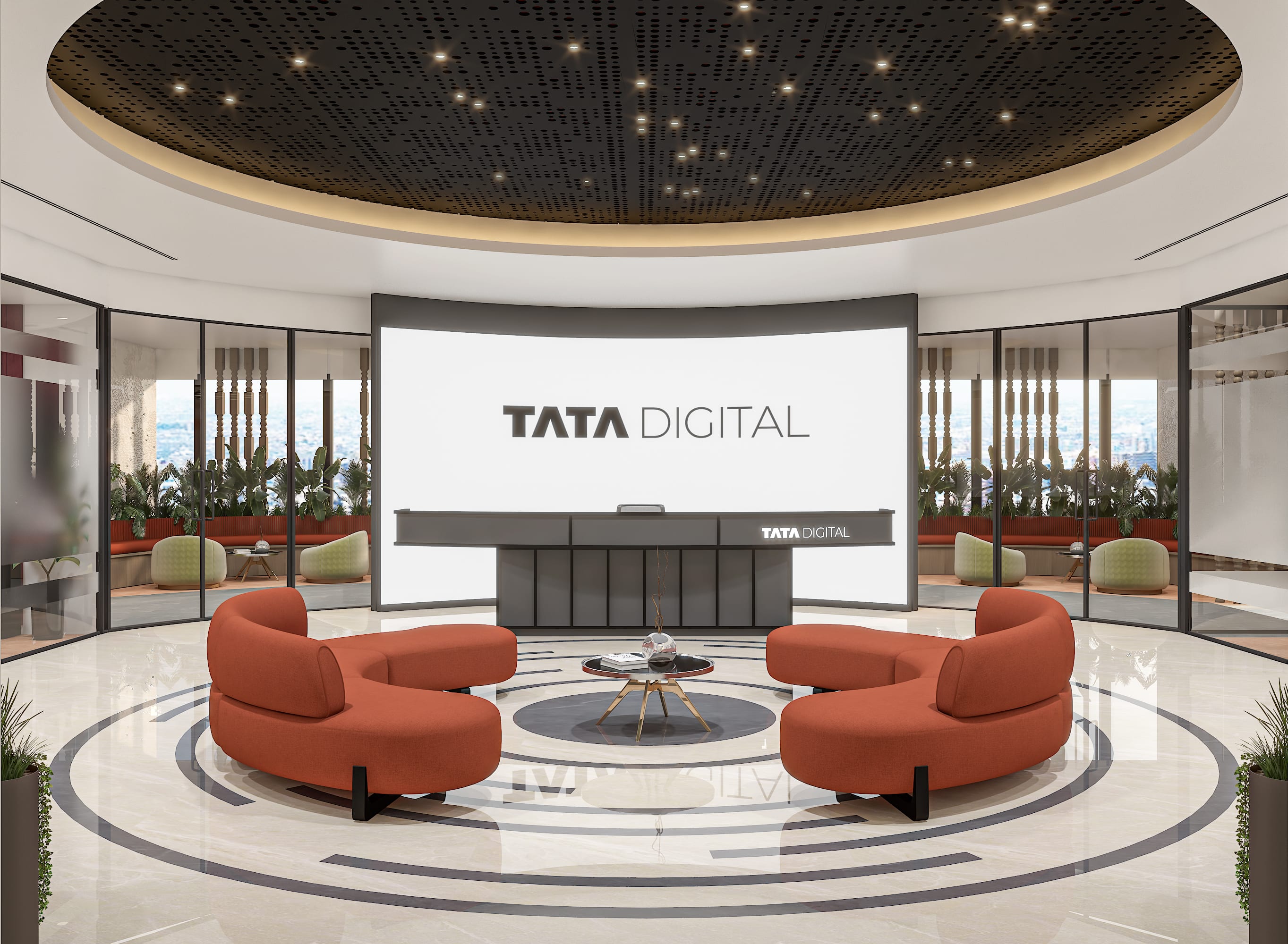 Tata Digital commercial interior by Madane Design Workshop.