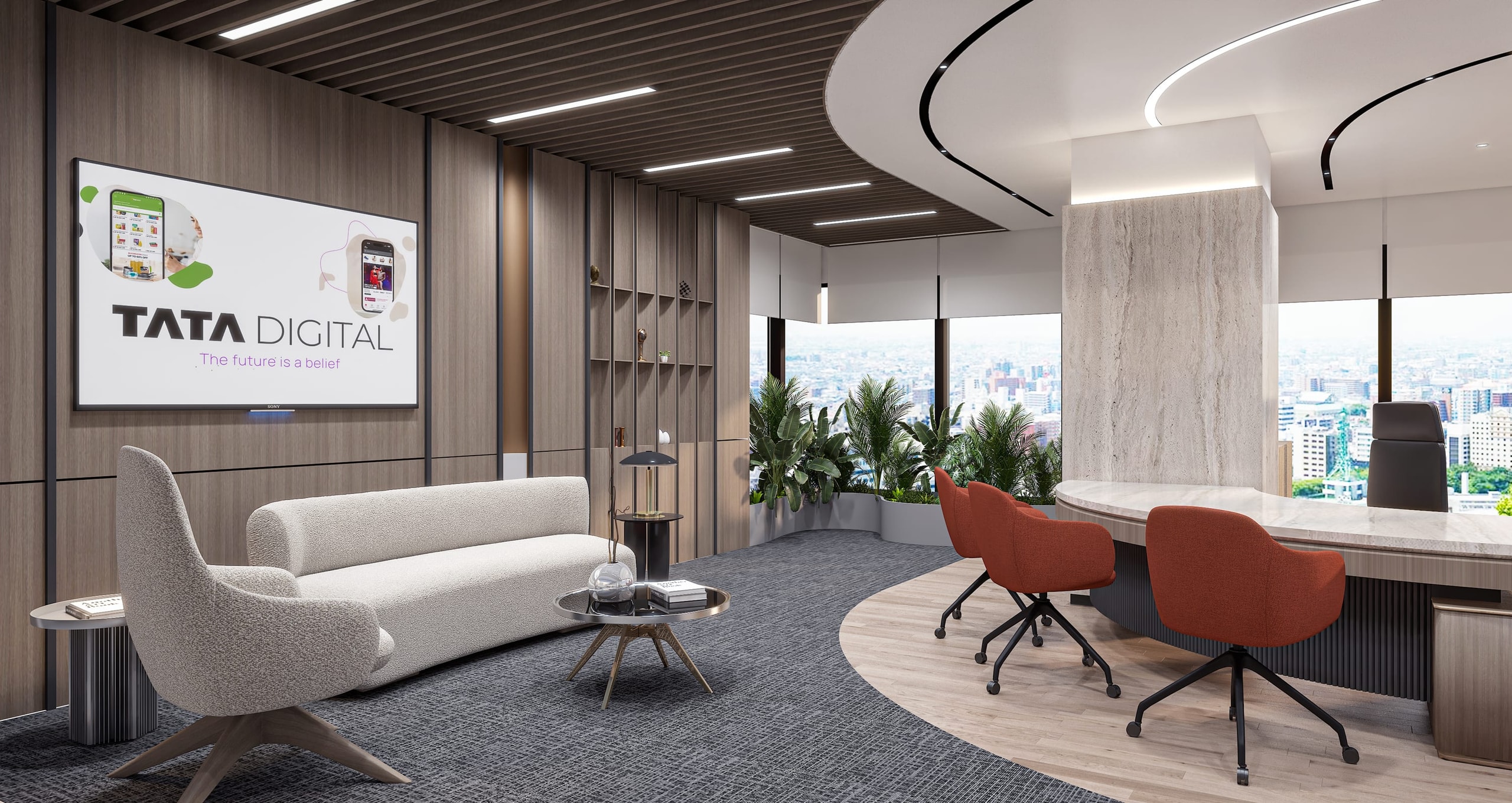 Tata Digital, commercial interior view 1.