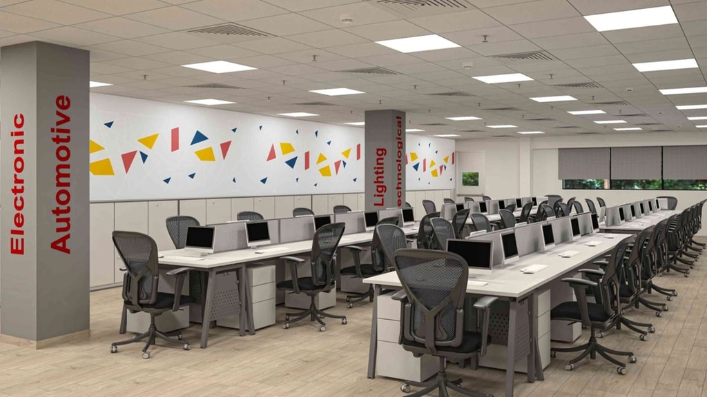 Lumax, Manesar, Commercial Interior · Madane Design Workshop